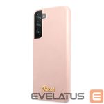 Nugarėlės dėklai Guess - Samsung S22 Plus Silicone Metal Logo Case Pink