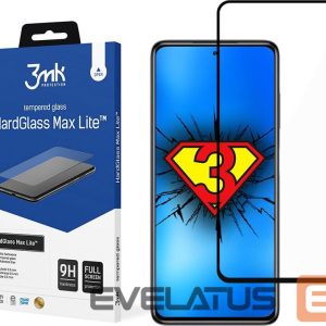 Apsauginiai stiklai 3MK Xiaomi POCO X3 GT Black - HardGlass Max Lite 