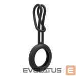 Smart tag priedas iLike  AirTag Silicone Keychain Loop Case Black