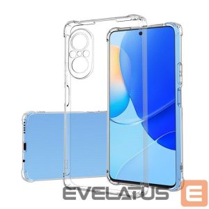 Nugarėlės dėklai Evelatus Huawei Nova 9 SE Military Shockproof Silicone Case TPU Transparent