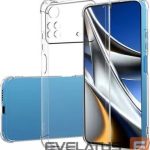 Nugarėlės dėklai Evelatus Xiaomi Poco M4 Pro Military Shockproof Silicone Case TPU Transparent
