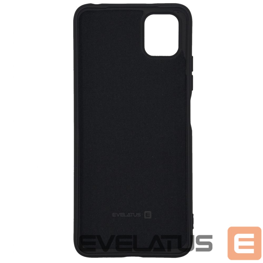 Nugarėlės dėklai Evelatus Samsung Galaxy A03 Nano Silicone Case Soft Touch TPU Black