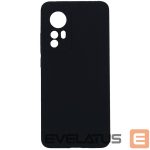 Nugarėlės dėklai Evelatus Xiaomi 12/12X Nano Silicone Case Soft Touch TPU Black