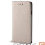 Knygos tipo dėklas dėklai iLike Xiaomi Smart Magnet case Redmi Note 11 Pro 4G / Note 11 Pro 5G Gold