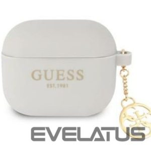 Dėklai ausinėms Guess Apple Charms Silicone Case for Airpods 3 Grey