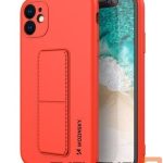 Nugarėlės dėklai Wozinsky Apple Kickstand Case flexible silicone iPhone 11 Red