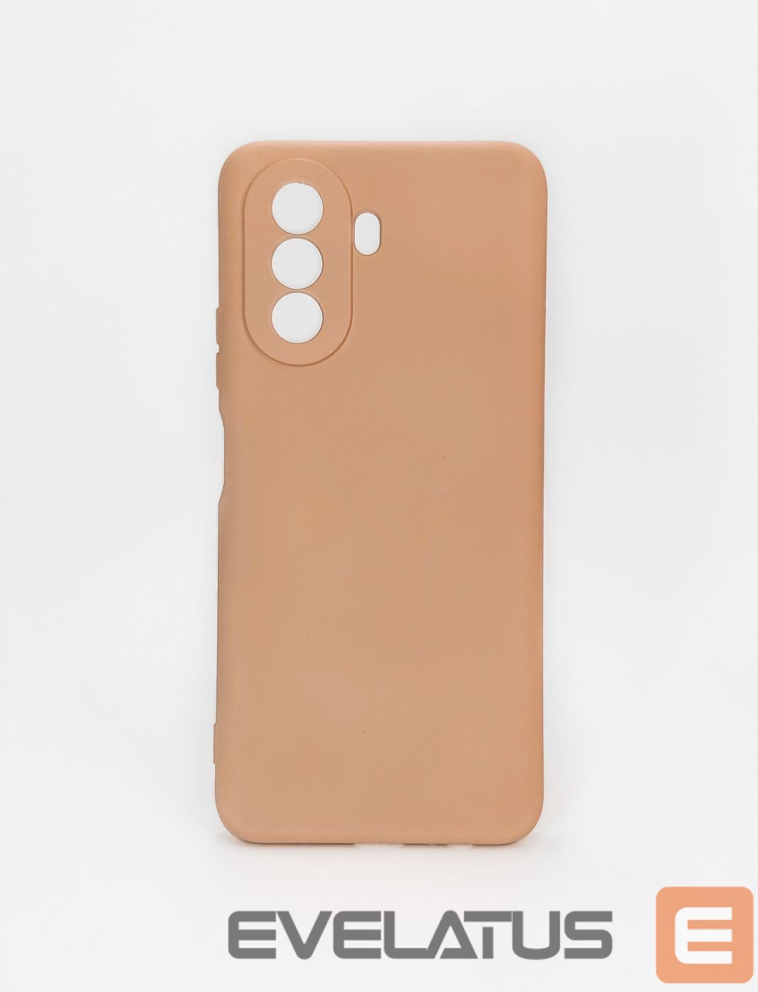 Nugarėlės dėklai Evelatus Huawei Nova Y70 Nano Silicone Case Soft Touch TPU Beige