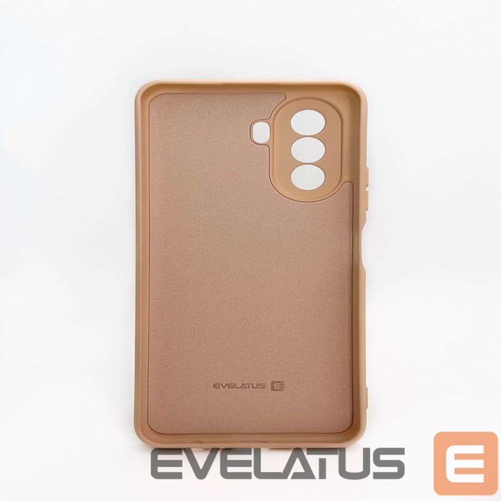 Nugarėlės dėklai Evelatus Huawei Nova Y70 Nano Silicone Case Soft Touch TPU Beige