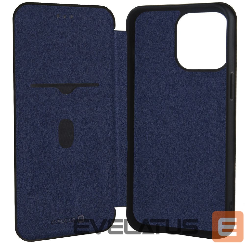 Knygos tipo dėklas dėklai Evelatus Apple iPhone 14 Plus 6.7 Book Case Blue