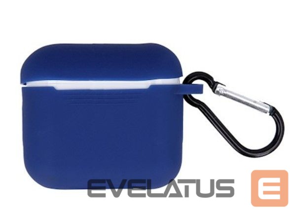 Dėklai ausinėms iLike Apple Case for Airpods 3 with hook Blue