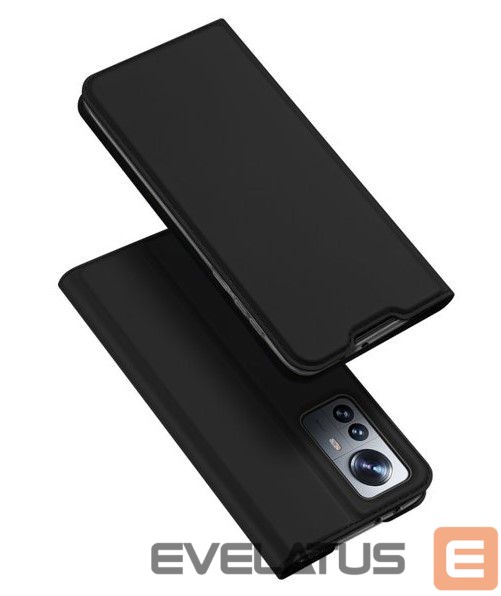 Knygos tipo dėklas dėklai Dux Ducis Xiaomi 12 Pro / Skin Pro Holster Cover Flip Black