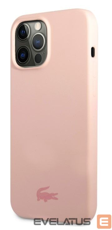 Nugarėlės dėklai Lacoste Apple iPhone 13 Pro Liquid Silicone Glossy Printing Logo Case Pink