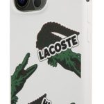 Nugarėlės dėklai Lacoste Apple iPhone 13 Pro Liquid Silicone Allover Pattern Case White