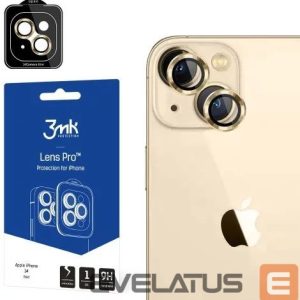 Apsauginiai stiklai 3MK Apple iPhone 14 - Lens Protection Pro Gold 