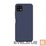 Nugarėlės dėklai Evelatus Samsung Galaxy A22 5G Premium Soft Touch Silicone Case Midnight Blue