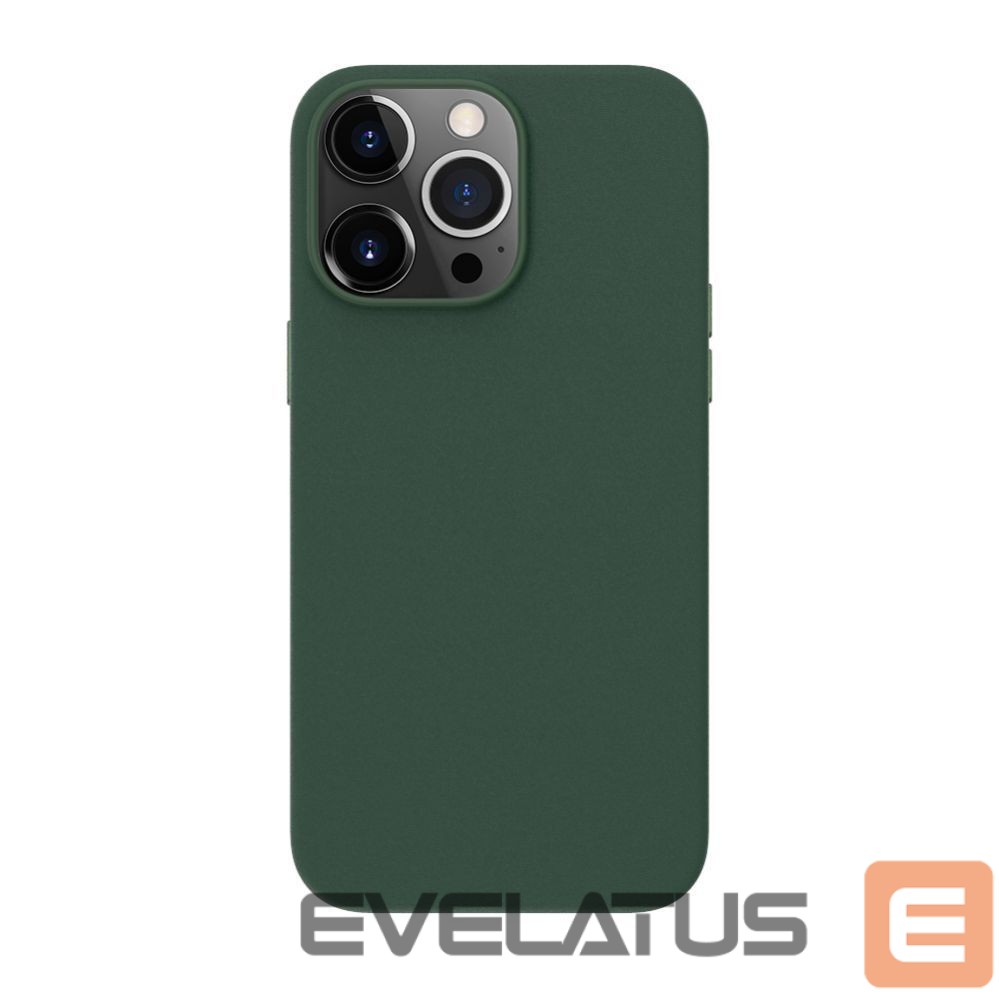 Nugarėlės dėklai Evelatus Apple iPhone 14 Pro Max Genuine Leather case with MagSafe Dark Green
