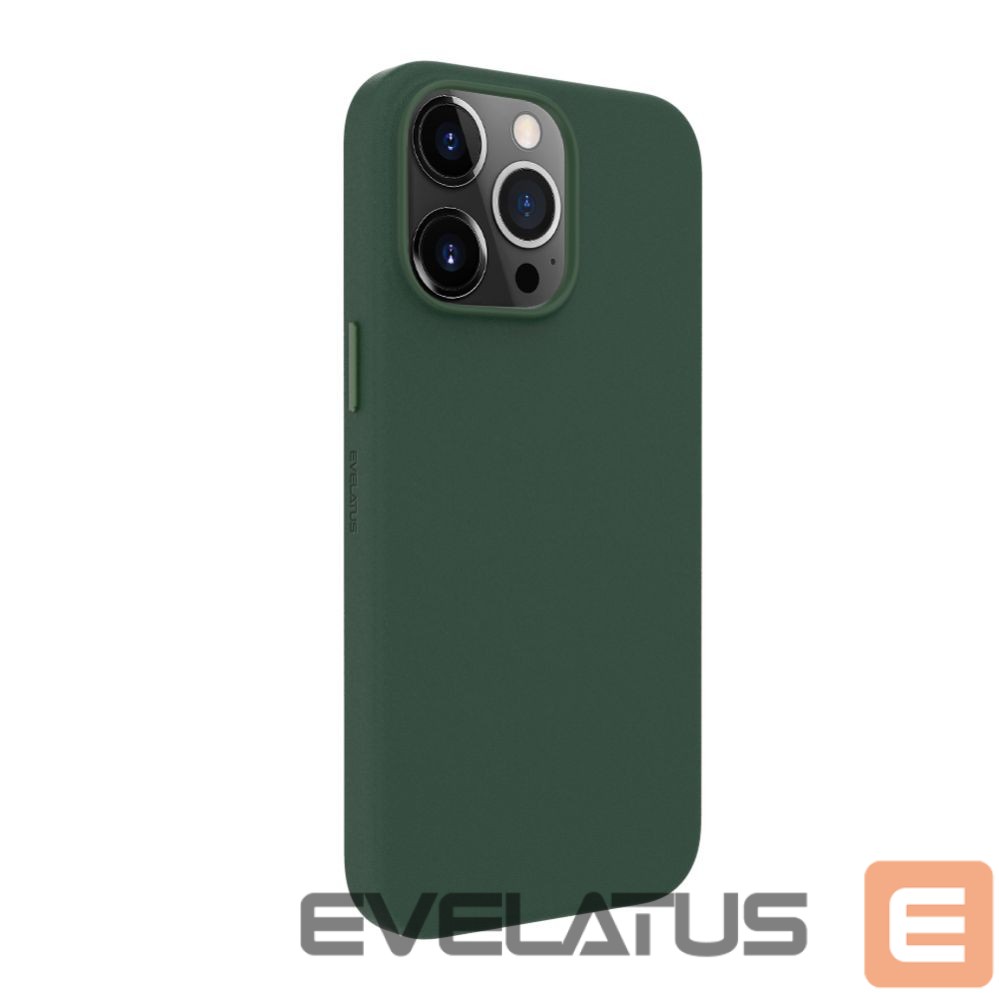 Nugarėlės dėklai Evelatus Apple iPhone 14 Pro Max Genuine Leather case with MagSafe Dark Green