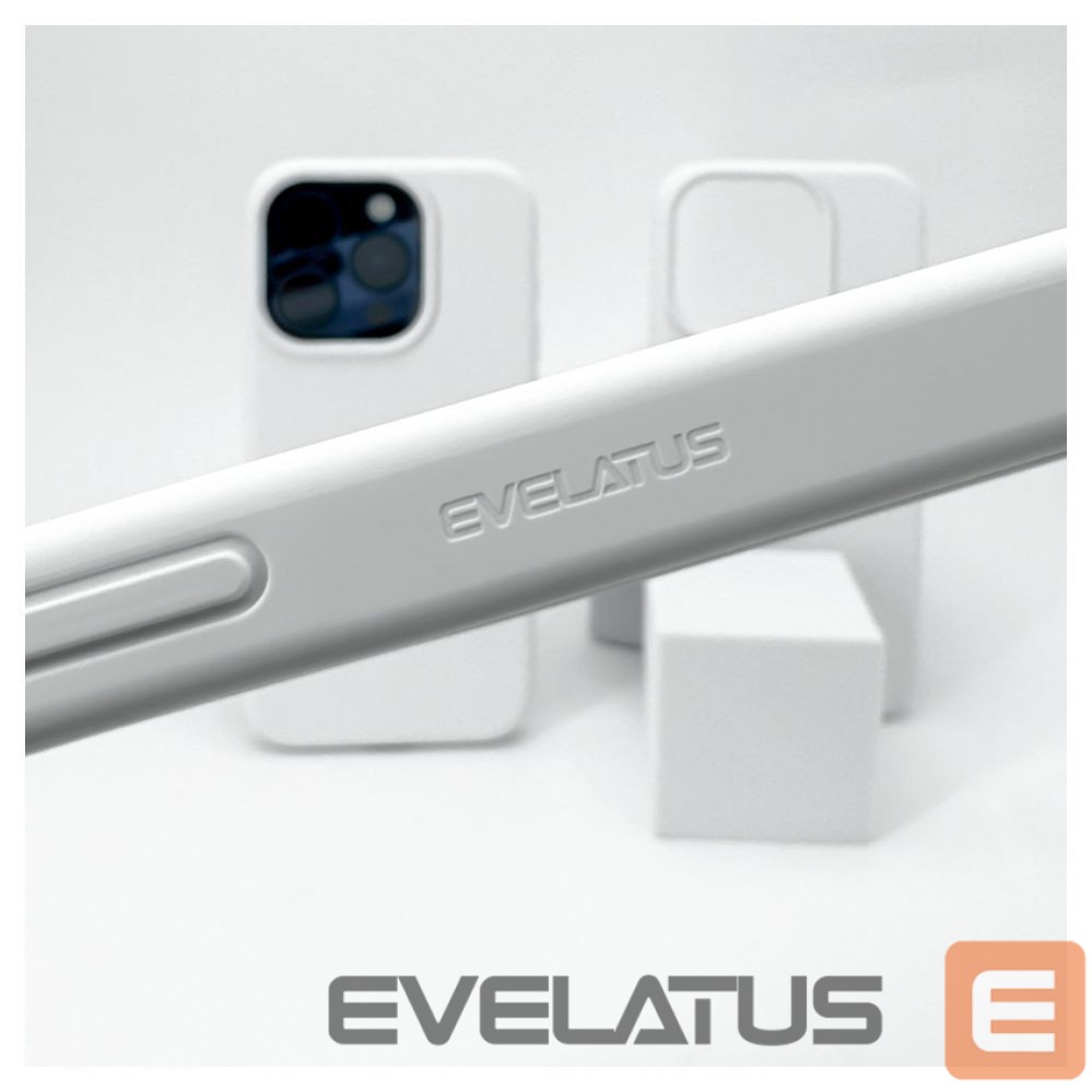 Nugarėlės dėklai Evelatus Apple iPhone 14 Pro Max Premium Soft Touch Silicone Case White