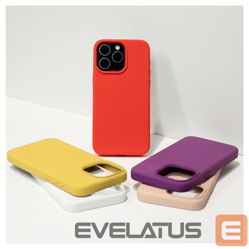 Nugarėlės dėklai Evelatus Apple iPhone 14 Pro Max Premium Soft Touch Silicone Case White