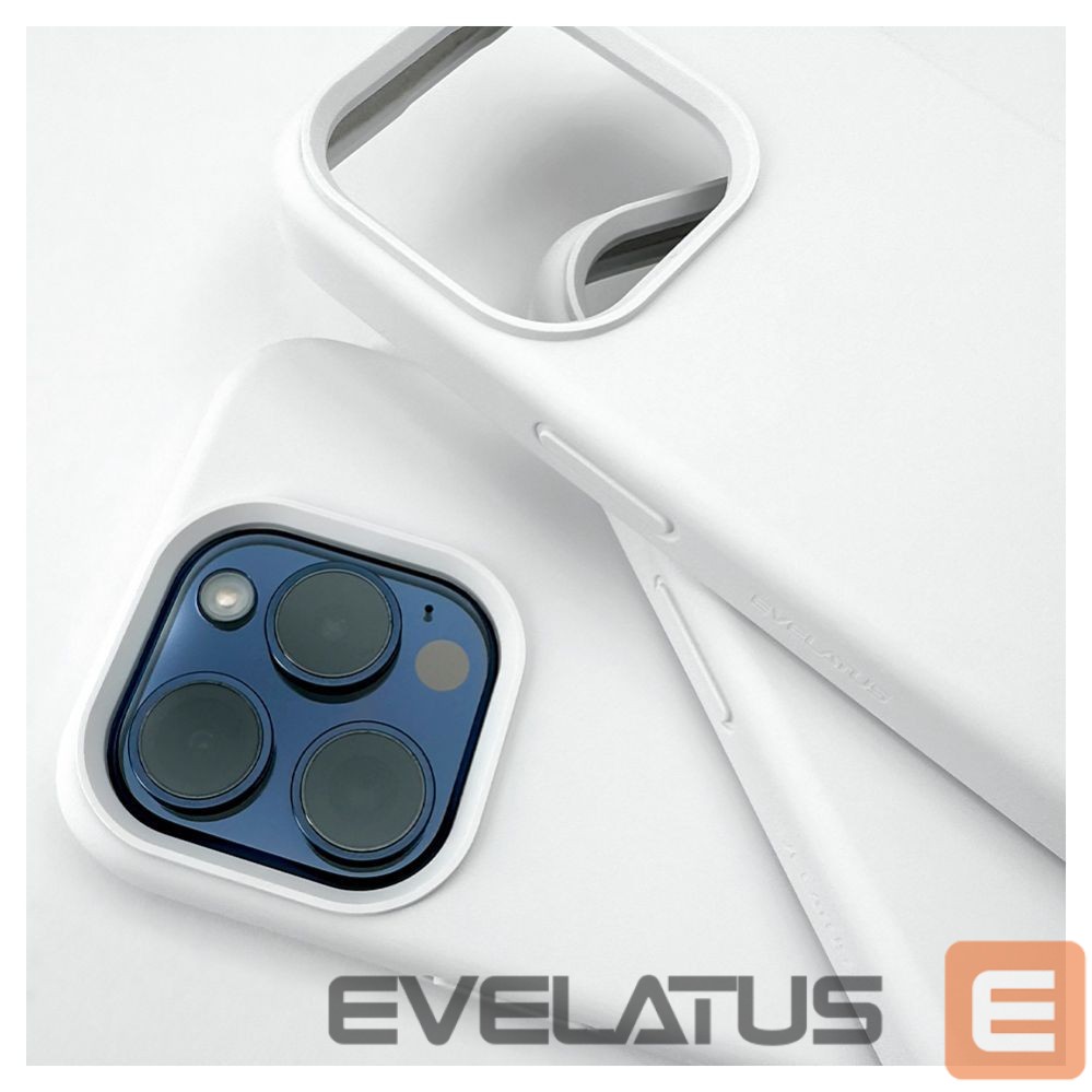 Nugarėlės dėklai Evelatus Apple iPhone 14 Pro Max Premium Soft Touch Silicone Case White