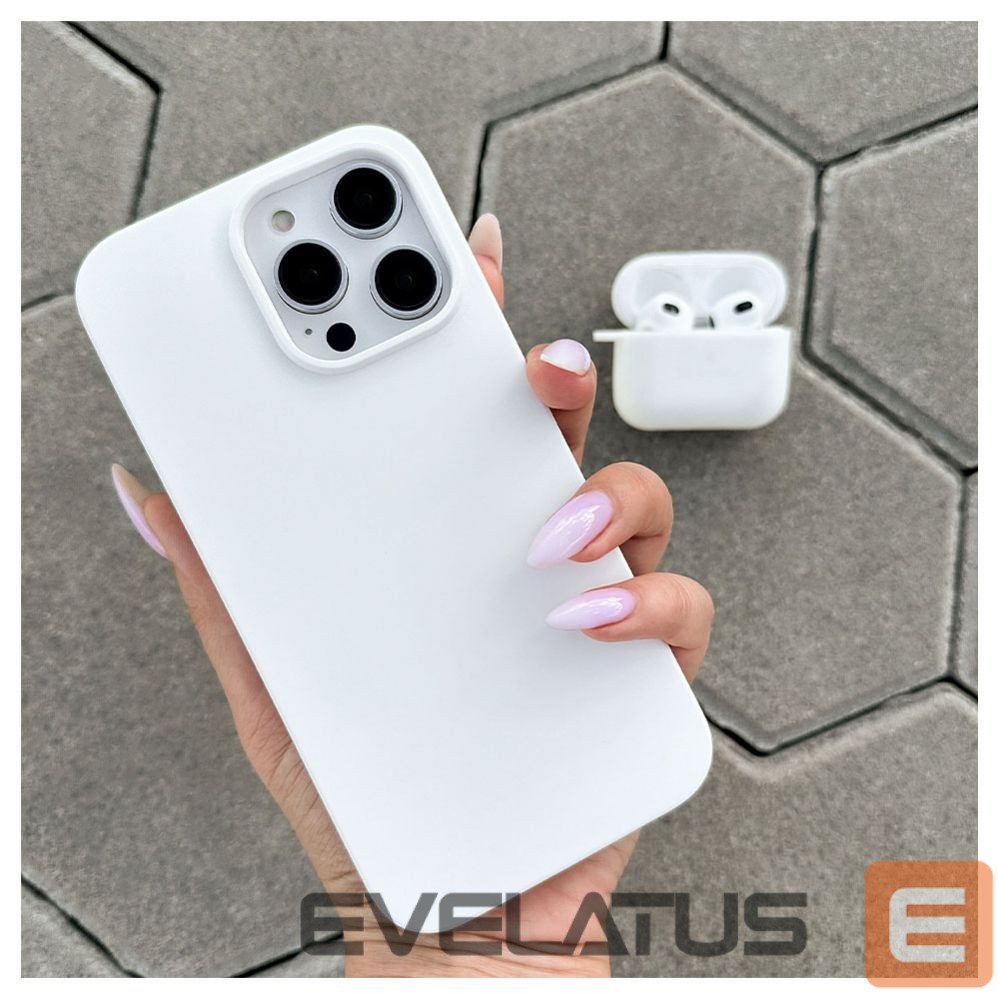Nugarėlės dėklai Evelatus Apple iPhone 14 Pro Max Premium Soft Touch Silicone Case White