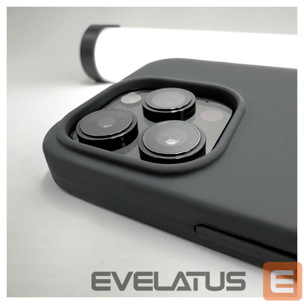 Nugarėlės dėklai Evelatus Apple iPhone 14 Pro Max Premium MagSafe Soft Touch Silicone Case Black
