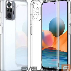 Nugarėlės dėklai Evelatus Xiaomi Redmi 11 Prime 5G Clear Silicone Case 1.5mm TPU Transparent