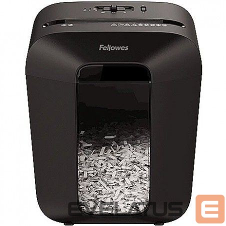 Biuro įrankiai Fellowes Powershred LX50 Black, 17 L, Credit cards shredding, Cross-Cut Shredder, Paper handling standard/output 9 sheets per pass, Warranty 24 month(s)