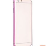 Nugarėlės dėklai Apple  Apple iPhone 6 / 6S  Blade Series Hippocampal Buckle Metal Bumper HI-T025 Pink