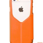Knygos tipo dėklas dėklai Hoco Apple iPhone 6  In.Design PU HI-L063 Orange