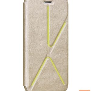 Knygos tipo dėklas dėklai Hoco Apple iPhone 6  Slimfit fashion HI-L067 gold