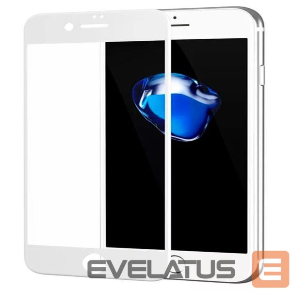 Apsauginiai stiklai Evelatus Apple iPhone 7/8/SE2020/SE2022 2.5D Full Cover Japan Glue Glass Anti-Static White