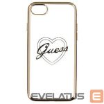 Nugarėlės dėklai Guess Apple iPhone 7/8 Apple Heart TPU Case Gold