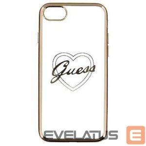 Nugarėlės dėklai Guess Apple iPhone 7/8 Apple Heart TPU Case Gold