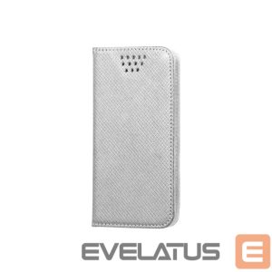 Universalus knygutės dėklas GreenGo Universal Smart Magnet 4,5-5,0'' Silver