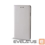 Knygos tipo dėklas dėklai GreenGo HTC 530 Smart Magnet Silver
