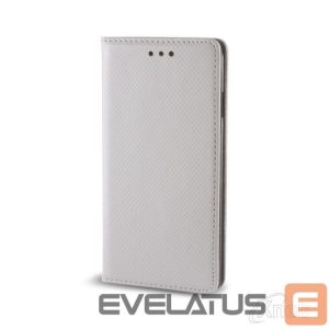 Knygos tipo dėklas dėklai GreenGo HTC 530 Smart Magnet Silver