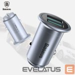 Automobiliniai įkrovikliai Baseus Universal MINI T Dual U Smart Car Charger 2.4A CCMNT-16 Chrome