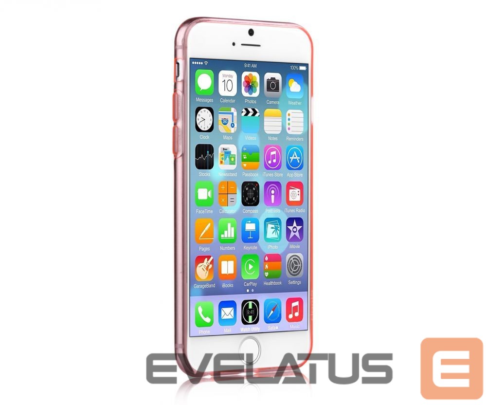 Nugarėlės dėklai Devia Apple iPhone 6/6s Plus Naked case Rose Gold