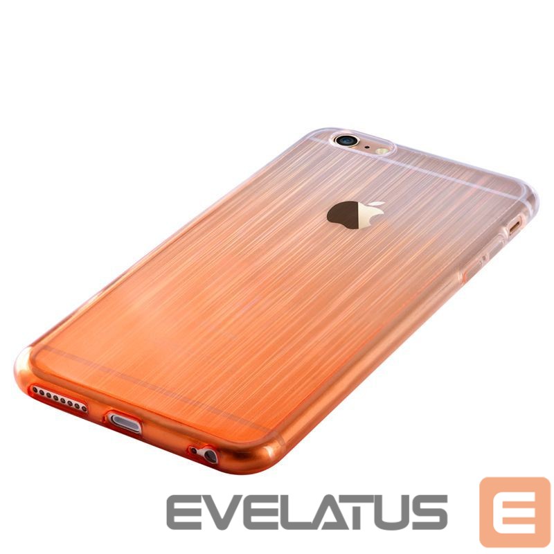 Nugarėlės dėklai Devia Apple iPhone 6/6s Plus Azure soft case Orange