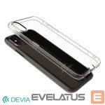 Nugarėlės dėklai Devia Apple iPhone X Shockproof soft case Clear tea