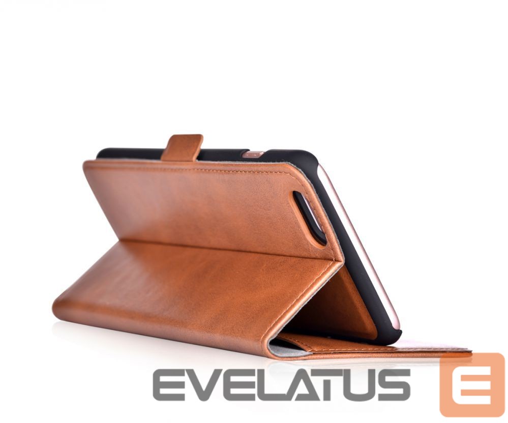 Knygos tipo dėklas dėklai Devia Apple iPhone X Magic 2 in 1 case Brown