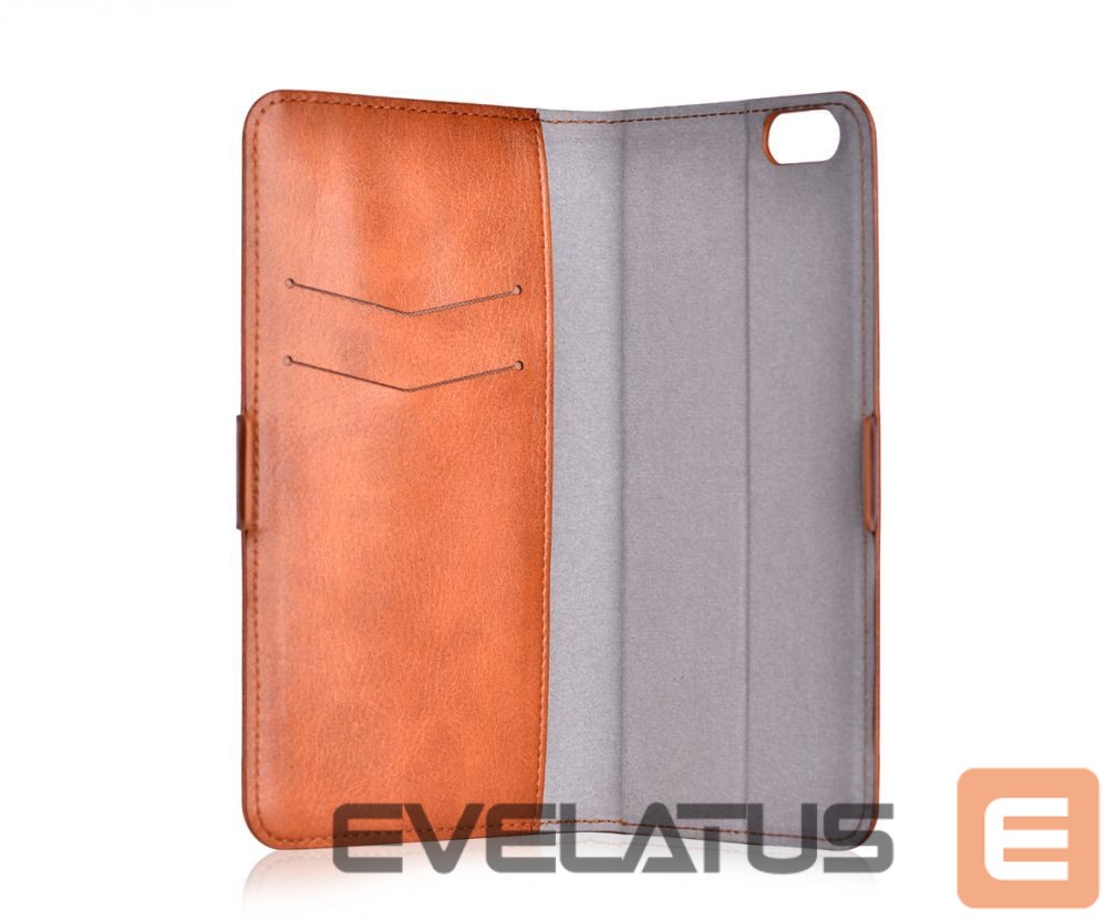 Knygos tipo dėklas dėklai Devia Apple iPhone X Magic 2 in 1 case Brown