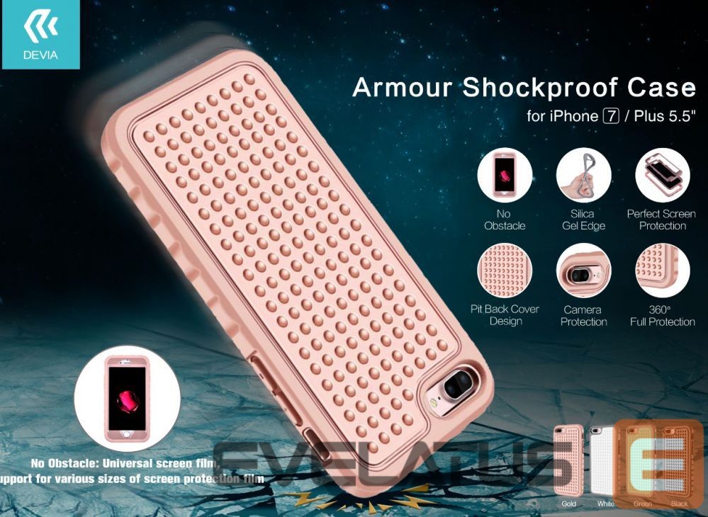 Nugarėlės dėklai Devia Apple iPhone 7 Plus Armor Shockproof Case Green