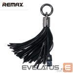 Kabelis Remax Apple Tassels Ring  Data Cable for Lightning Black