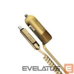 Automobiliniai įkrovikliai Remax Universal Finchy RCC103 Car Charger Gold