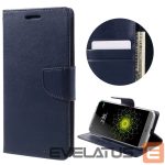 Knygos tipo dėklas dėklai Mercury Apple iPhone X/XS Bravo Diary Navy