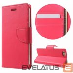 Knygos tipo dėklas dėklai Mercury Apple iPhone X/XS Bravo Diary Hot Pink
