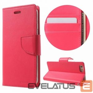 Knygos tipo dėklas dėklai Mercury Apple iPhone X/XS Bravo Diary Hot Pink