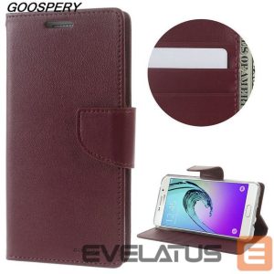 Knygos tipo dėklas dėklai Mercury Apple iPhone X/XS Bravo Diary Wine
